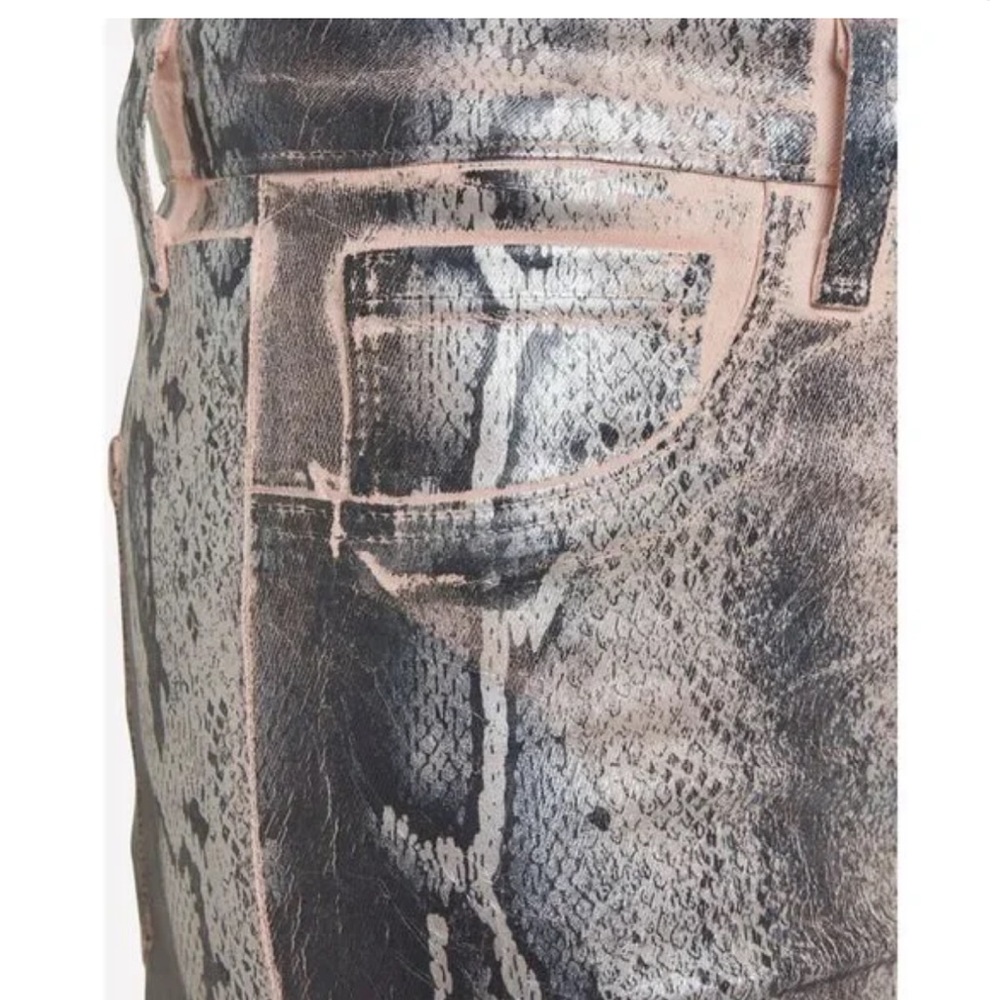 L’agence Margot High Rise Skinny Snake Skin Pants - Picture 5 of 12